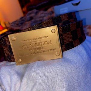 Louis Vuitton Damier Ebene Inventeur Belt